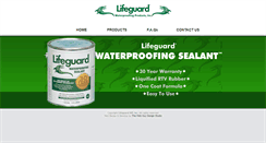 Desktop Screenshot of lifeguardwaterproofing.com